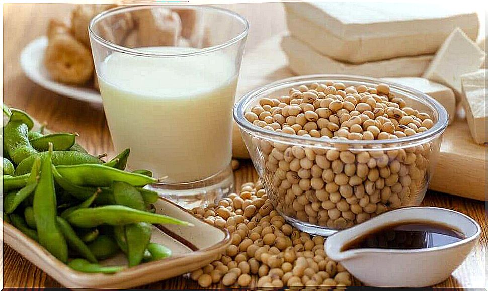 Soy products are high in calcium