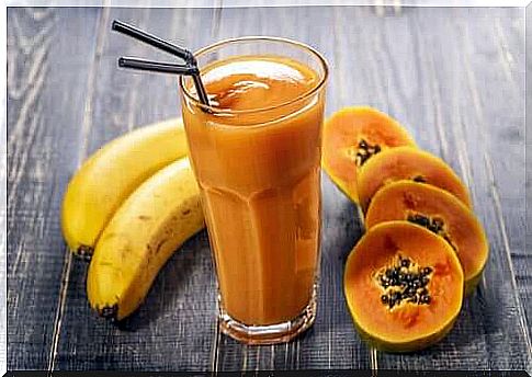 help against stomach ulcers - papaya and banana