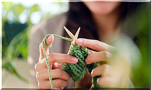 Knitting calms the nervous system