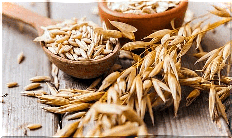 High-carbohydrate foods: oats