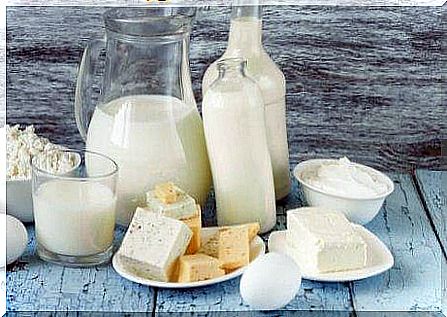 Various milk products, such as cheese and milk.