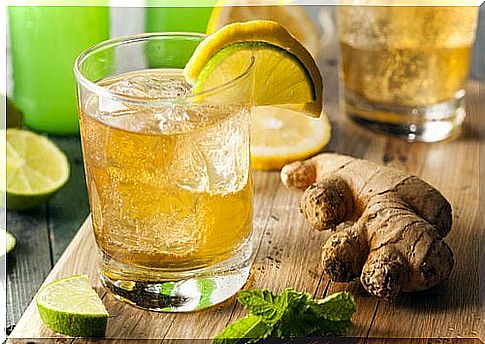 Flavor the water with ginger