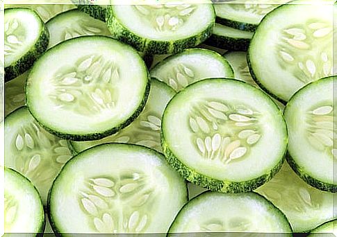 Cucumber is often recommended