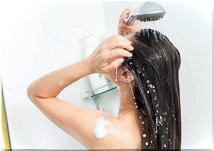 Warm shower for quick relief from a sore throat