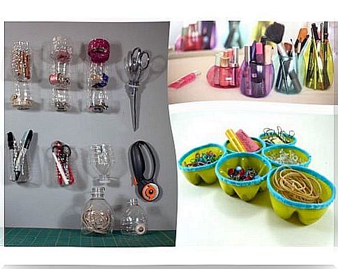 Recycle plastic bottles and make organizers