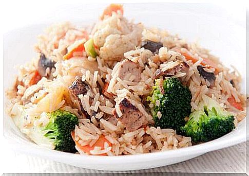 Save calories with rice pan