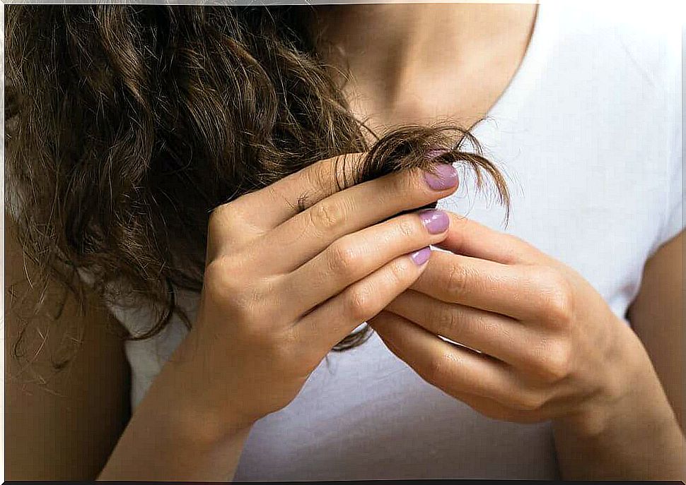 Treat split ends with honey