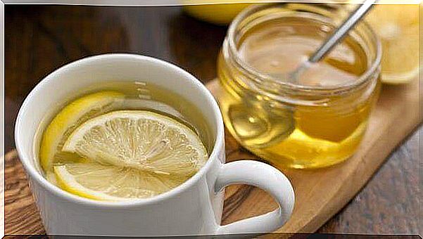 Lemon and honey as a cure for a scratchy throat.